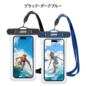 JOTO �h���P�[�X 2���Z�b�g �X�}�z�p IPX8�F��iPhone16/15/14/13/12 Pro Max Galaxy S24/S23 Ultra Pixel 8 Pro �Ή� 7�C���`�܂� �w��F�ؑΉ� ���C �C �v�[�� �ނ� �A�E�g�h�A ��|����