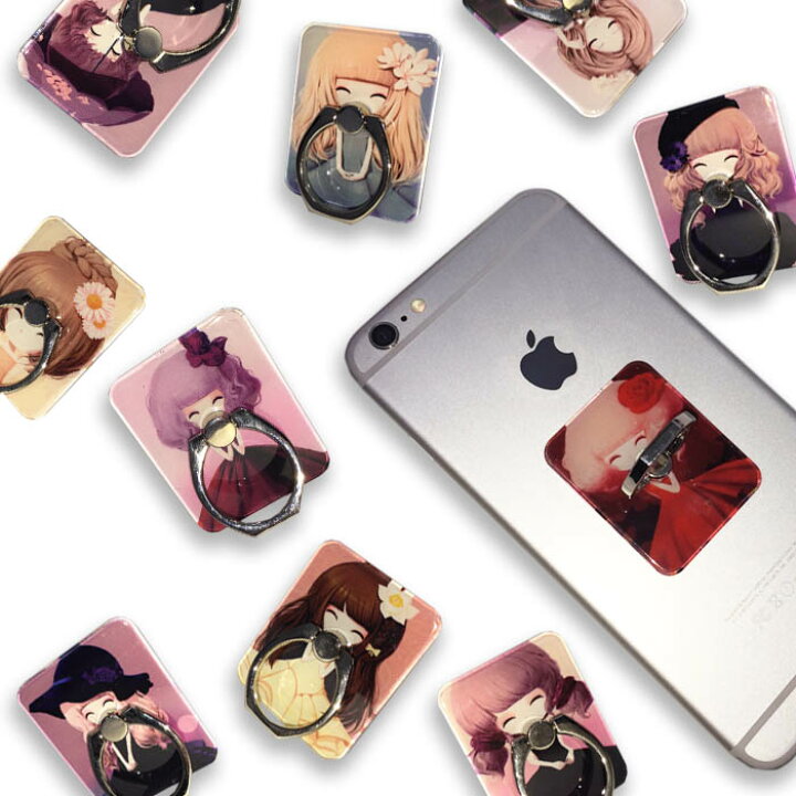 楽天市場 ホールドリング スマホリング バンカーリング 女の子 おしゃれ かわいい リングスタンド スタンド 落下防止 ホールド リング 360度回転 スマートフォン 多機種対応 タブレット 落下防止リング Iphone Galaxy Xperia 四角 プチプラ プレゼント Mbjスマホケース