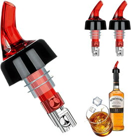 【3個セット】 定量ポーラー ポアラー 30/45ml コントロールキャップ キッチン用品 ワイン ウイスキー 酒 カクテル ボトル 注ぎ口 業務用 測定ボトル注入器 ホームバーツール 実用的