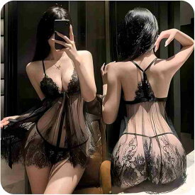 ベビードール レディース 女性用 セクシーランジェリー 過激 変態 sm コスプレ 可愛い エロ シースルー 極薄 Vネック 胸の露出 尻の露出 裸の背中 レース 刺繍 サスペンダー誘惑 セクシーtバック えろい下着 あだるとグッズ 女性 ランジェリー