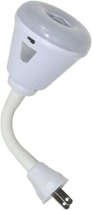 プラグインモーションセンサーナイトライト、LED赤外線センサーライト6WライトAC 85-265V PIR赤外線センサーモーション検出器電球ランプ (プラグ, 白色光)