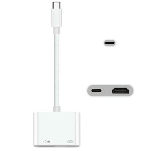 y2025Vozy/P5{/zUSB Type C HDMIϊA_v^@^CvC HDMI ϊA_v^ i-Phone 1615 HDM I ϊP[u 2in1 4K xȂo [dȂ瓊e USB-Cd 4K@60HzΉ USB TYPE C iPad Pro Ma