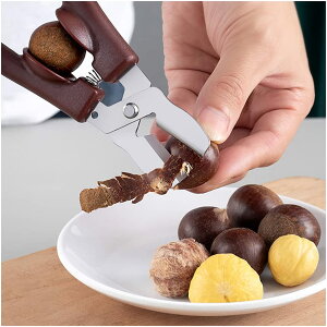 栗ばさみ 栗剥き器 栗剥き鋏 キッチンバサミ 料理ばさみ 栗 銀杏 皮むき 割り器 栗むき