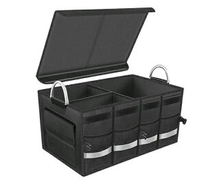 車用収納ボックス トランクボックス トランク ラゲッジルーム 収納 大容量 防水 折畳み式 車用収納ボックス トランクボックス 小物整理 折りたたみ式 滑り止め 防水 大容量 省スペース 軽量