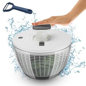 サラダスピナー 水切り器 野菜水切り サラダ水切り 野菜スピナー 野菜水切り器 ザル 回転式 脱水機手動 脱水機 6L大容量 サラダチキンメーカー 脱水機 ボウル 水切りボウル付き 野菜 果物洗