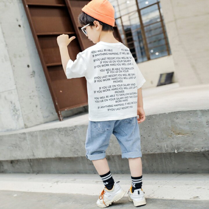 半袖 ロゴ Tシャツ160 セットアップ トップス パンツ 女の子f 子供服 世界的に有名な Tシャツ160
