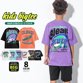 【送料無料】キッズ Tシャツ BIGサイズ ビンテージ風 バックプリント 半袖 Tシャツ オーバーサイズ ゆったり 子供服 天竺 はん袖 男の子 女の子 こども服 SHISKY シスキー 韓国ファッション 110cm 120cm 130cm 140cm 150cm 160cm