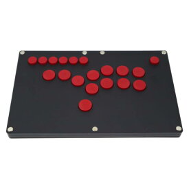 FightBox B1-PC-B-R超薄型オールボタン Leverless スタイルアーケードジョイスティックファイトスティックゲームコントローラーPC用USBホットスワップCHERRY MXブラックマットパネル