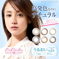 eyes【EverColor1day】エバーカラーワンデーナチュラルモイストレーベルUV(20枚入/箱)DIA14.5mmUVuv沢尻エリカエバカラカラコン送料無料(度あり/度なし)自然ナチュラル黒EverColor1dayNaturalMOISTLABEL