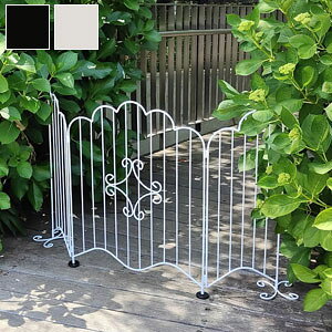 ガーデンフェンス【送料無料】【エレガントゲート EG1200】折畳式 置くだけで簡単に空間を仕切れるおしゃれなミニフェンス