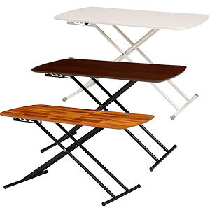 昇降テーブル幅100 【送料無料】【リフティングテーブル KT-3182】 リビングテーブル 高さ調節 サイドテーブル ダイニングテーブル おしゃれ 昇降式テーブル