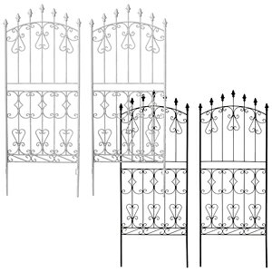 アイアンガーデニングフェンス ロータイプ 2枚セット 【送料無料】【アイアンローズフェンス150 ロータイプ 2枚組 RS012L-2P】 アイアンフェンス ガーデンフェンス