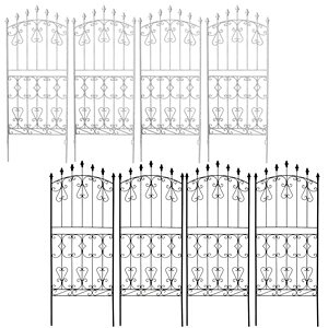 アイアンフェンス ロータイプ 4枚セット 【送料無料】【アイアンローズフェンス150 ロータイプ 4枚組 RS012L-4P】 ガーデニングフェンス ガーデンファニチャー