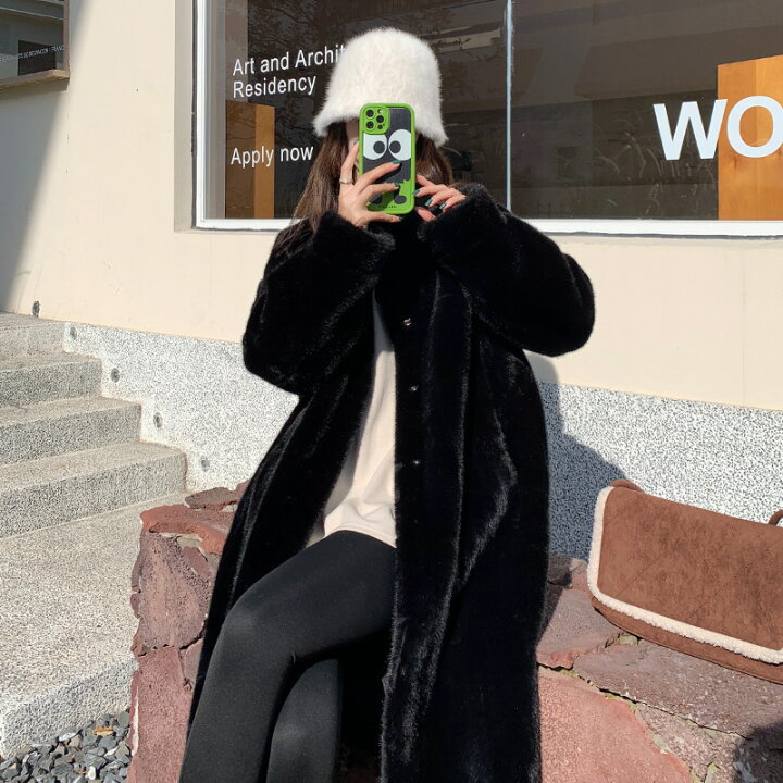 楽天市場】エコファーロングコート レディース ロング丈 もこもこ  
