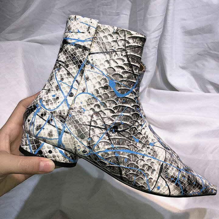 楽天市場】パイソン ブーツ チェルシーブーツ ショートブーツ 