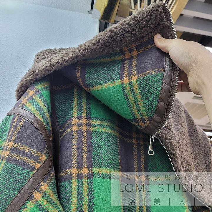 ベルポニータ】Bellebonita ジャケット チェック柄 ウール M相当  