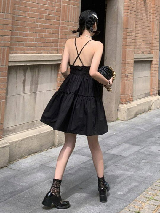 楽天市場】キャミソールワンピース キャミワンピ ミニ ショート丈  