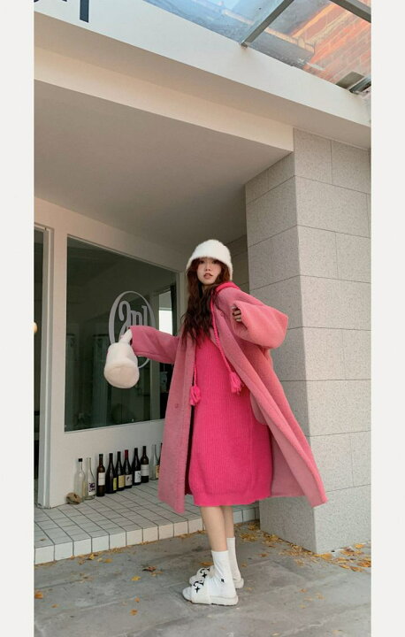 ☘️秋冬人気作 ♡ Ted Baker ピンクニットワンピース 新品♡203