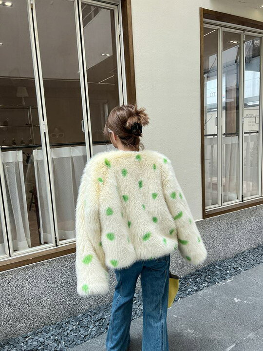 楽天市場】ノーカラーエコファーコート ファーコート エコファーコート  