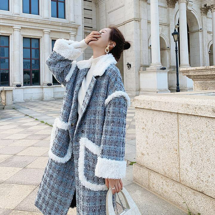 楽天市場】格子縞ウールコート ツイードコート チェスターコート  