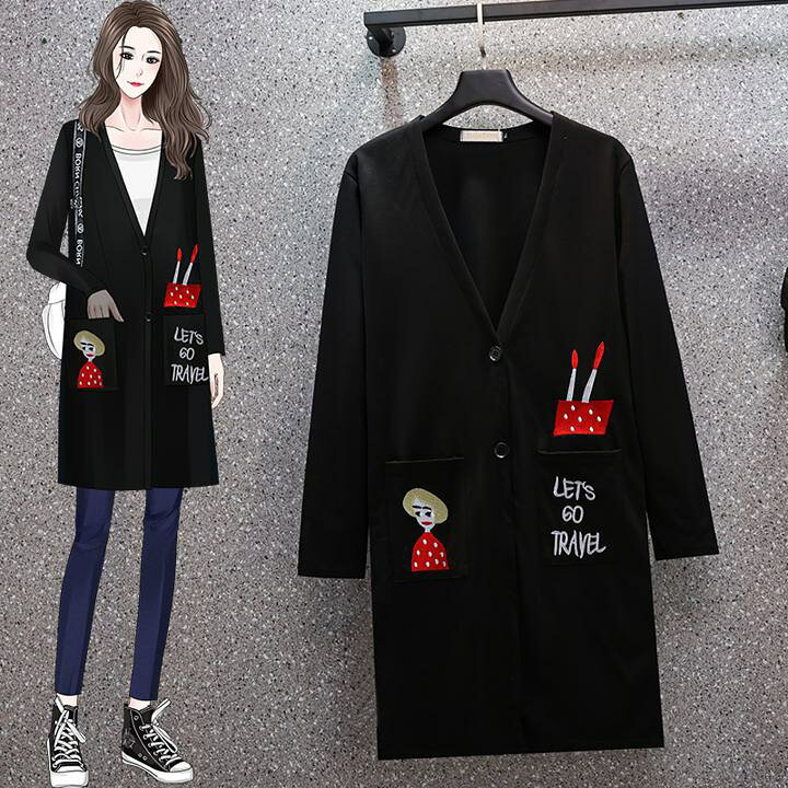 楽天市場】女性 黒 スリム 刺繍ロングコート A1874 : mscloset