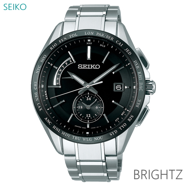 国内正規品 レビューを書いて7年保証 ラッピング無料 送料無料 メンズ 腕時計 7年保証 【2021年製 最大49%OFFクーポン セイコー SAGA233 SEIKO 正規品 ソーラー ブライツ BRIGHTZ 電波