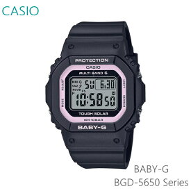 レディース 腕時計 7年保証 カシオ BABY-G ソーラー 電波 BGD-5650-1BJF