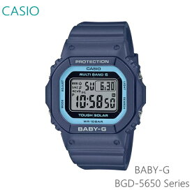 レディース 腕時計 7年保証 カシオ BABY-G ソーラー 電波 BGD-5650-2JF