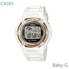 レディース 腕時計 7年保証 カシオ BABY-G ソーラー 電波 BGR-3003U-7AJF 正規品 CASIO ホワイト×ゴールド