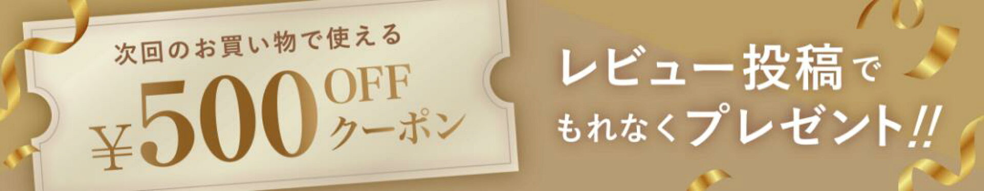 レビューで500円クーポン