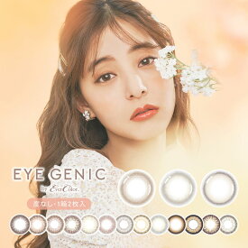 カラコン 1ヶ月 アイジェニック バイ エバーカラー 1箱2枚 度なし EYEGENIC by Ever Color ナチュラルシリーズ キュートシリーズ ハーフシリーズ マンスリー ワンマンス 1ヶ月交換 カラーコンタクトレンズ