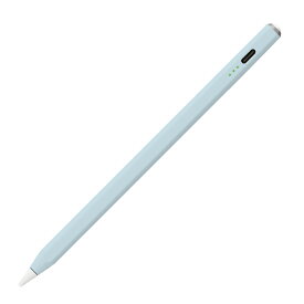 ナカバヤシ Digio2 タッチペン iPad専用 充電式 ペアリング不要 パームリジェクション対応 傾き検知機能付き ペン先の交換可能 2018年以降のiPadの全機種に対応 Apple Pencil グレイッシュブルー TPEN-001BL【メール便送料無料】