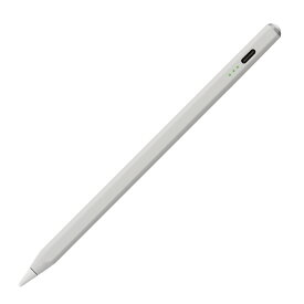 ナカバヤシ Digio2 タッチペン iPad専用 充電式 ペアリング不要 パームリジェクション対応 傾き検知機能付き ペン先の交換可能 2018年以降のiPadの全機種に対応 Apple Pencil ライトグレー TPEN-001GY【メール便送料無料】
