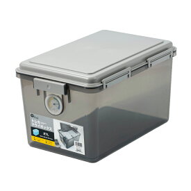 ナカバヤシ ドライボックス トレカ 27L 湿度計と乾燥剤で庫内の湿度をコントロール カメラ レンズ 食料 などの保管にも グレー TKB-27L-N