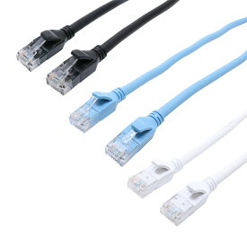 【メーカー直販】ナカバヤシ MCOブランド（旧 ミヨシ）LANケーブル cat6a カテゴリー6A やわらかくしなやかな素材 ツメ折れ防止カバー付 10Gbps /500Mhz 高速通信対応 1年保証付 【C6Aスタンダードシリーズ】