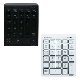 ナカバヤシ MCO テンキー ワイヤレス Bluetooth 5.0対応 ワイヤレステンキー 電卓キーも搭載 単四電池2本 TENBT02
