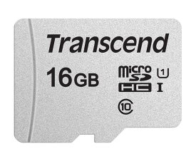 【ネコポス便送料無料】【正規国内販売代理店】トランセンド　16GB UHS-I U1 microSDHCカード(変換アダプターなし)　TS16GUSD300S