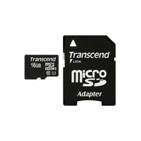 【ネコポス便送料無料】【正規国内販売代理店】トランセンド(Transcend) microSDHCカード 16GB Class10 UHS-I対応 TS16GUSDU1