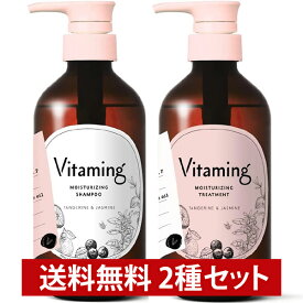 【店内全品P10倍★5/27 1:59まで】【シャンプー & トリートメント セット】Vitaming バイタミング モイスト・シャンプー V1 480ml + モイスト・トリートメント V1 480ml