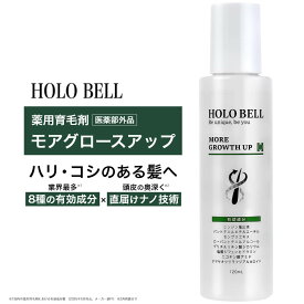 【今ならポイント10倍！】薬用育毛剤 メンズ 男性用 医薬部外品 HOLO BELL ホロベル モアグロースアップ 120ml おすすめ 2か月分