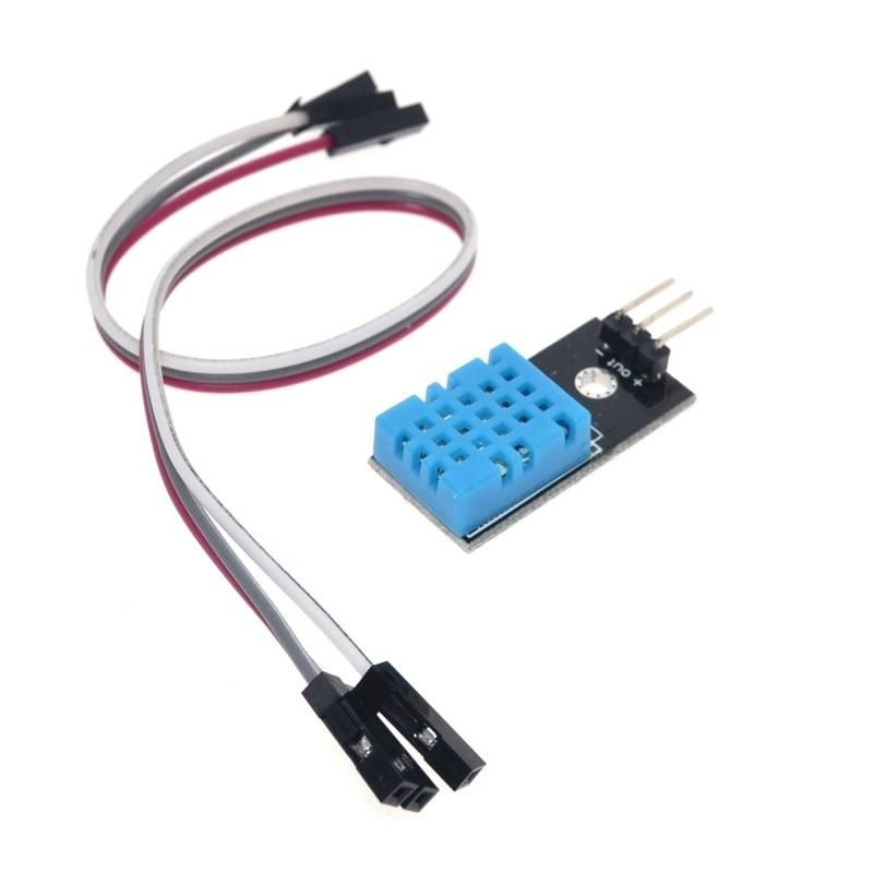 卓出 温湿度センサー 温度センサー 湿度センサー 1pcs 送料無料カード決済可能 DHT11 Arduino用ケーブル付き 在庫品