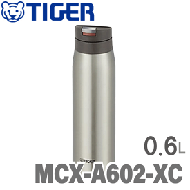 MCX-A602-XC タイガー 真空断熱ステンレスボトル 0.6L ※2 【送料無料】 ・夢重力ボトル・軽量ボディ約230g・保冷/保温・スーパークリーンPlus加工 【KK9N0D18P】【RCP】