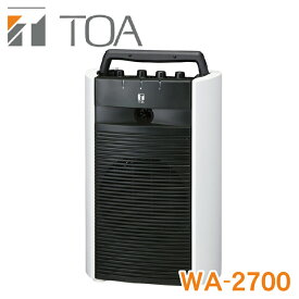WA-2700 TOA ポータブル型 ワイヤレスアンプ ※4 【あす楽対応】【送料無料】 ・PLL シンセサイザー方式・シングル方式 チューナーユニット：1台内蔵・定格出力：22W・4電源方式 【KK9N0D18P】【RCP】