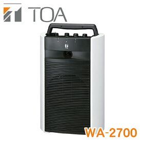 TOA ポータブル型 ワイヤレスアンプ WA-2700 ※4 【送料無料】 ・PLL シンセサイザー方式・シングル方式 チューナーユニット：1台内蔵・定格出力：22W・4電源方式 【KK9N0D18P】【RCP】
