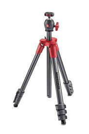 【公式 展示中古品Aランク】Manfrotto マンフロット COMPACTライト三脚 フォトキット レッド MKCOMPACTLT-RD コンパクト トライポッド