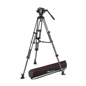 【公式 アウトレット】Manfrotto マンフロット 504Xビデオ雲台+カーボンツイン三脚MS MVK504XTWINMC