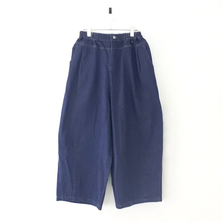 楽天市場】ひざでる ワイド パンツ（INDIGO） lupilien ルピリアン 