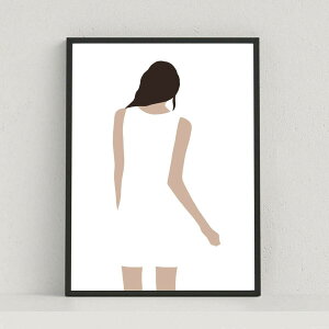Girl in white dress Print A4 A[g |X^[ CeA K[  hX p h[CO k ؍  CXg ꂢ  TCY CMX rO IV  JtF gC 