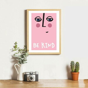 BE KIND Typography Print A4 A[g |X^[ ^C|OtB PINK sN 킢 CXg  TCY k rO IV  JtF gC TC ze  q LbY [ Ǌ|