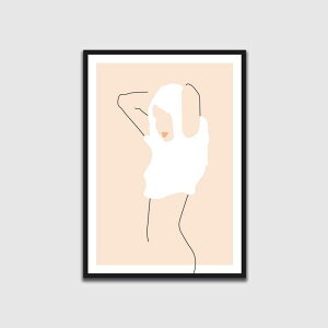 Contemporary Nude Line drawing Print A4 A[g |X^[ CeA Re|[ h[CO ؍  CXgꂢ  TCY CMX k rO IV  JtF gC z